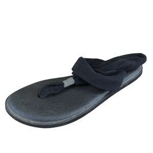 Sanuk Women's  Slingback Black Fabric Sz 8 Medium ‎ Used 2025